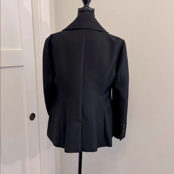 Burberry Black Blazer with Button Detail